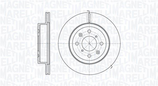 MAGNETI MARELLI stabdžių diskas 361302040476